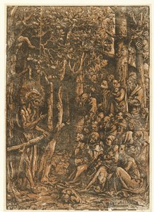Giovanni Battista predica alla gente da Lucas Cranach