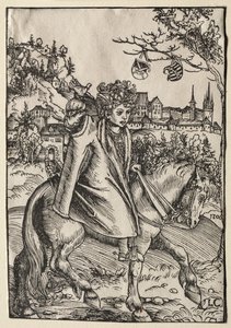 Un ragazzo a cavallo da Lucas Cranach