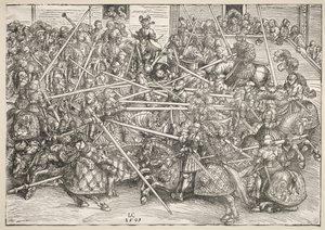 Il torneo con le lance da Lucas Cranach