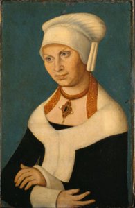 Ritratto della duchessa Barbara di Sassonia, 1478-1534 (moglie di Giorgio il Barbuto) da Lucas Cranach d.Æ.