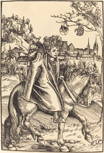 Un principe sassone a cavallo da Lucas Cranach the Elder