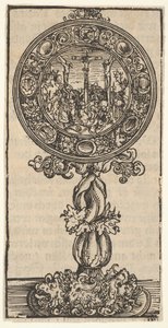 Pacificale in argento dorato con una Crocifissione, dalla Grande Serie di Reliquiari di Wittenberg da Lucas Cranach the Elder
