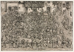Un torneo, 1506 da Lucas Cranach the Elder