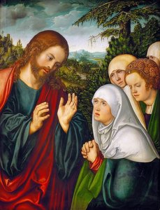 Addio di Cristo alle donne da Lucas Cranach the Elder