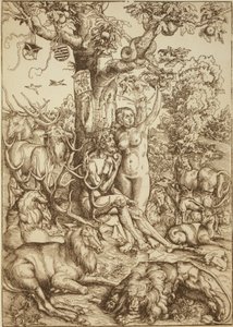 Adamo ed Eva in Paradiso da Lucas Cranach the Elder