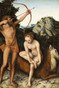 Apollo e Diana. Circa 1530 da Lucas Cranach the Elder