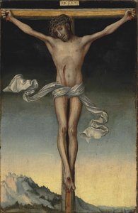 Tedesco: Christus am Kreuz Cristo sulla croce da Lucas Cranach the Elder