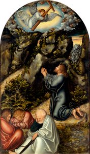 Tedesco: Christus am Ölberg Agonia nel giardino da Lucas Cranach the Elder