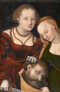 Tedesco: Judith mit dem Haupt des Holofernes und einer Dienerin Judith con la testa di Oloferne e una serva da Lucas Cranach the Elder