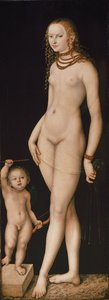 Tedesco: Venus und Amor Venere e Cupido da Lucas Cranach the Elder