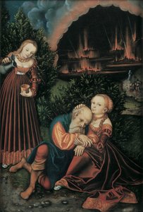 Lot e le sue figlie da Lucas Cranach the Elder