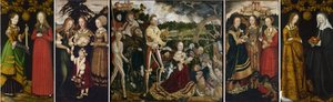 Lucas Cranach il Vecchio - Pala di Santa Caterina (Dresda e Londra) da Lucas Cranach the Elder