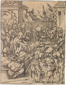 Martirio di San Bartolomeo. Dalla serie Martirio dei Dodici Apostoli da Lucas Cranach the Elder