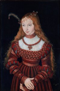 Ritratto della principessa Sibilla di Cleve da Lucas Cranach the Elder