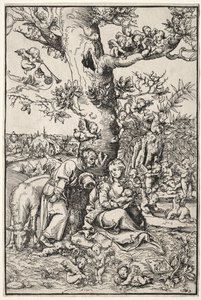 Riposo durante la fuga in Egitto da Lucas Cranach the Elder