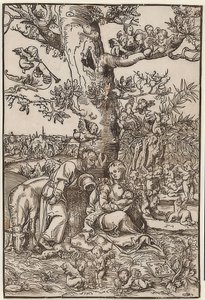 Riposo durante la fuga in Egitto da Lucas Cranach the Elder
