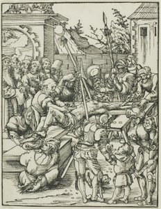 San Bartolomeo, da "Il martirio degli apostoli". da Lucas Cranach the Elder