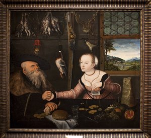 La coppia mal assortita da Lucas Cranach the Elder
