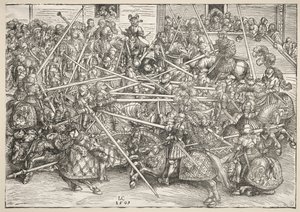 Il Torneo con lance, 1509 da Lucas Cranach the Elder