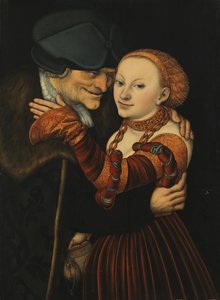 La coppia disuguale da Lucas Cranach the Elder