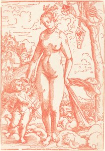 Venere e Cupido da Lucas Cranach the Elder