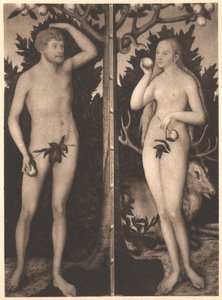 Adamo ed Eva da Lucas Cranach the Younger