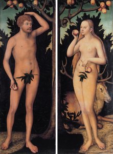 Adamo ed Eva da Lucas Cranach the Younger
