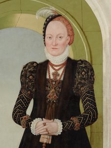 Anna di Danimarca, duchessa di Sassonia da Lucas Cranach the Younger