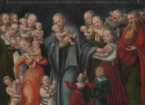 Cristo che Benedice i Bambini da Lucas Cranach the Younger