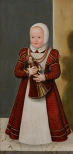Tedesco: Bildnis der Prinzessin Marie, Schwester Christians I. Ritratto della principessa Marie, sorella di Christian I da Lucas Cranach the Younger