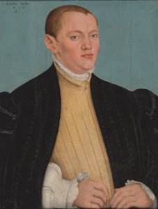 Tedesco: Bildnis eines jungen Mannes Ritratto di un giovane uomo da Lucas Cranach the Younger