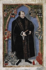 Ritratto di Giorgio III, Principe di Anhalt-Dessau 1507-1553, 1553 da Lucas Cranach the Younger