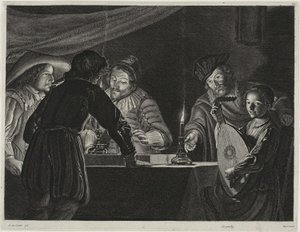 Giocatori di backgammon da Lucas Emil Vorsterman