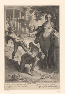 Cupido lega Mercurio e Venere osserva da Lucas Kilian