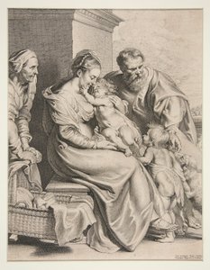 Sacra Famiglia con San Giovanni da Lucas Vorsterman the Elder
