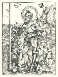San Giorgio (incisione) da Lucas the Elder (after) Cranach