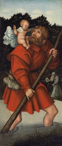 San Cristoforo che porta il Bambino Gesù; e L