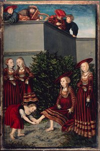Re Davide e Betsabea da Lucas the Elder Cranach