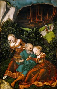 Lot e le sue figlie da Lucas the Elder Cranach