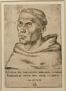 Martin Lutero ... (incisione) da Lucas the Elder Cranach