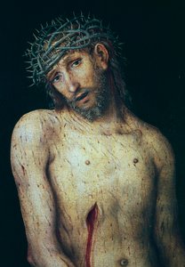 Pietà, di Lucas Cranach il Vecchio, tempera su tavola. Germania