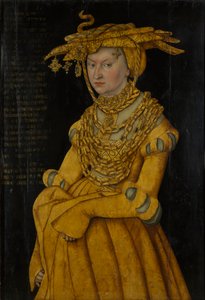 Ritratto di Caterina di Meclemburgo, Duchessa Consorte di Sassonia (1487-1561) da Lucas the Elder Cranach