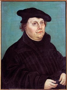 Ritratto di Martin Lutero (1483-1546) riformatore religioso tedesco da Lucas the Elder Cranach