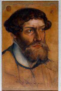 Ritratto di Filippo I di Pomerania, Principe della Riforma (pastello) da Lucas the Elder Cranach