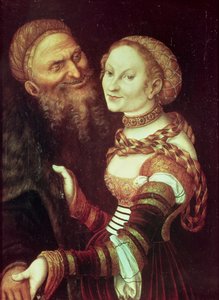 Il vecchio innamorato da Lucas the Elder Cranach
