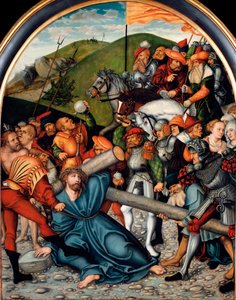 La salita al Calvario da Lucas the Elder Cranach
