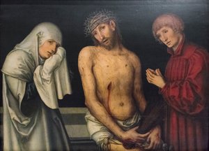 Pietà da Lucas the Elder or Hans (d.1537) Cranach