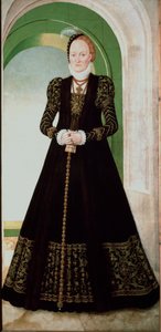 Ritratto di Anna di Danimarca, moglie del principe elettore Augusto di Sassonia
