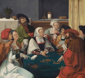 I Giocatori di Carte da Lucas van (after) Leyden