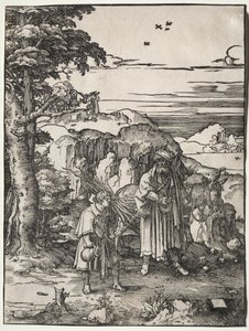 Abramo va a sacrificare Isacco da Lucas van Leyden